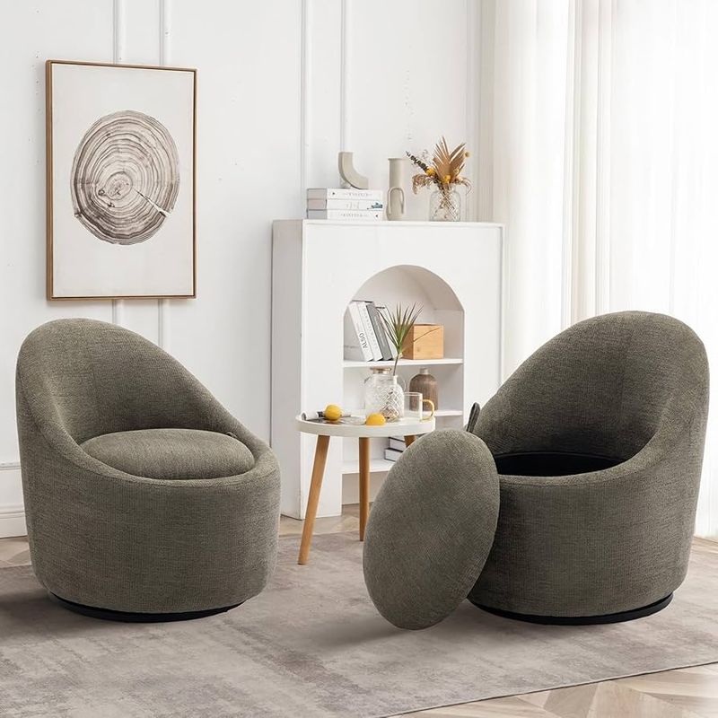 Accent Chair With Hidden Compartment