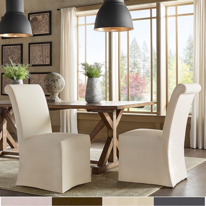 Bistro Metal Chairs with Linen Skirted Hosts