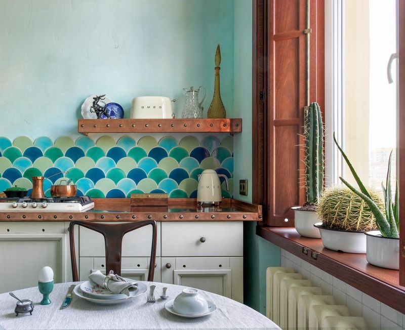 Teal and Copper Mix in a Moroccan-Inspired Design