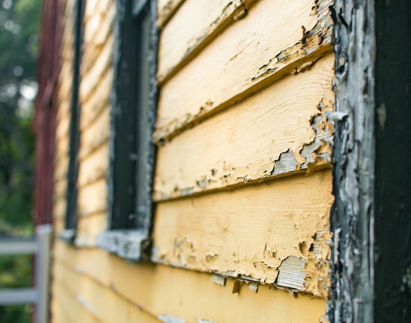 Faded or peeling paint