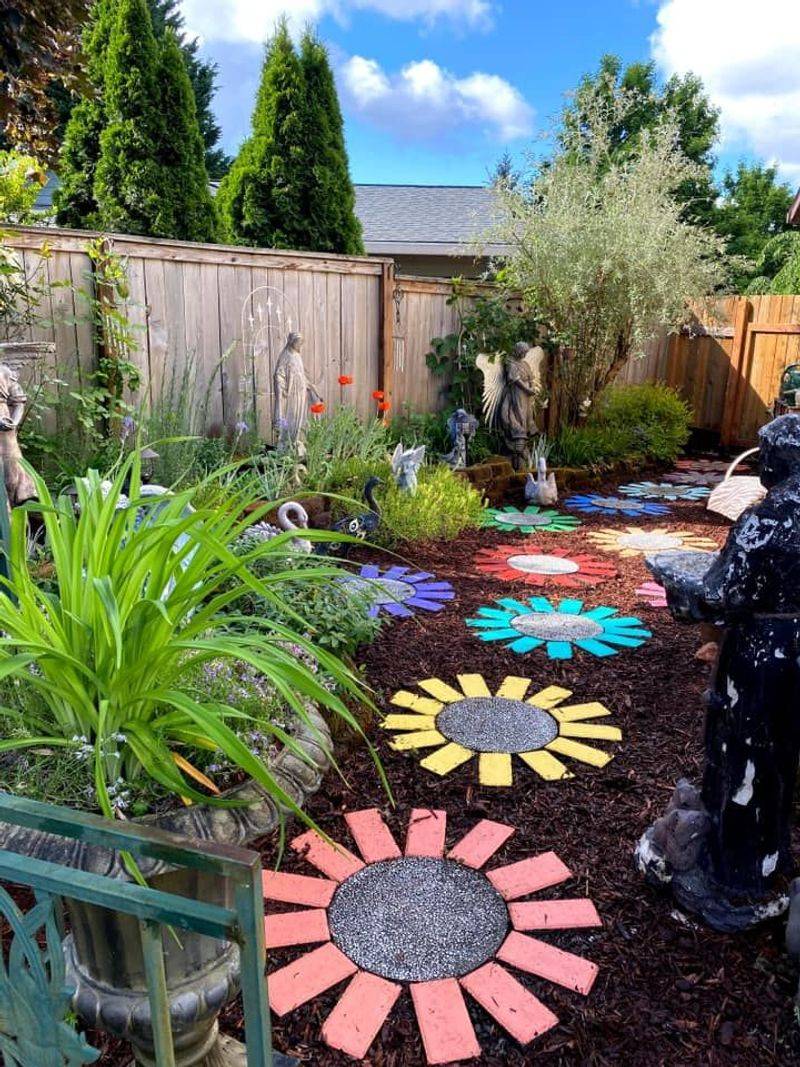 Painted Stepping Stones