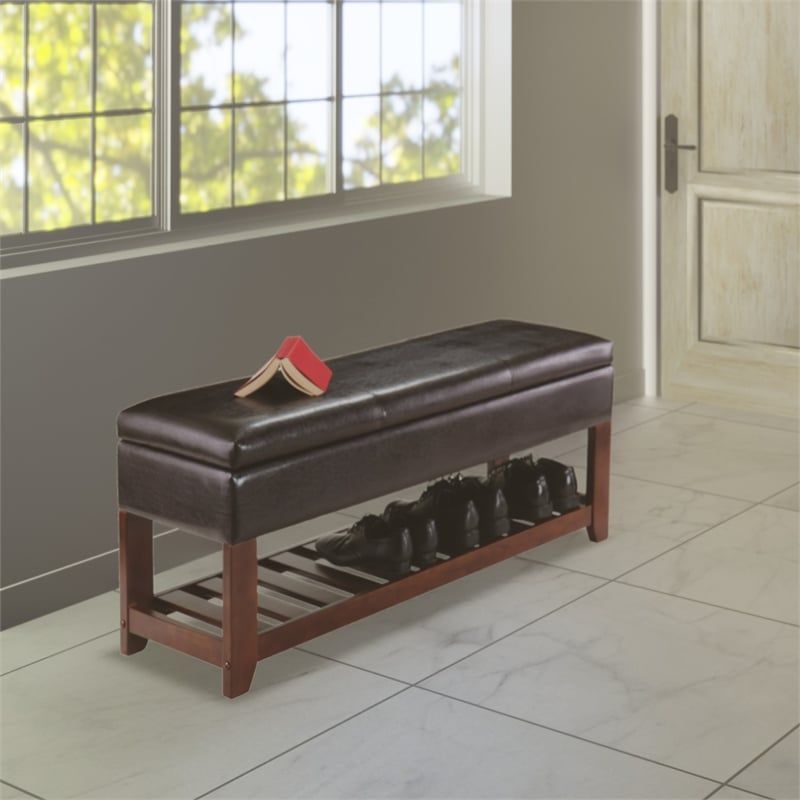 Winsome Wood Storage Ottoman Bench