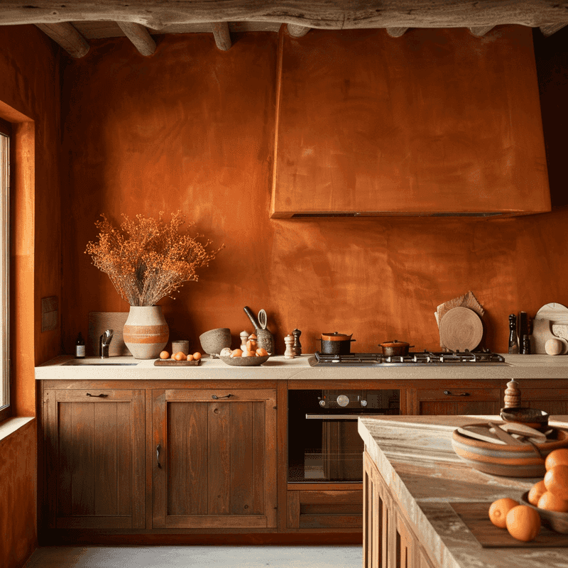 Burnt Orange And Taupe