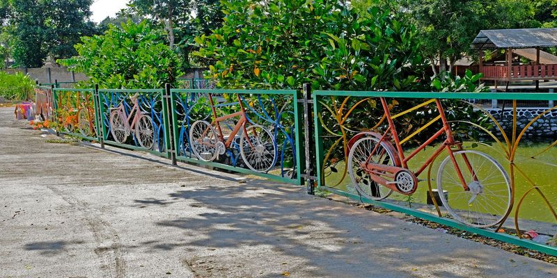Repurposed Bicycle Wheels