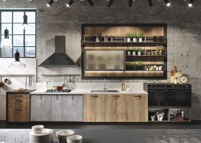 Industrial Concrete and Steel Finish