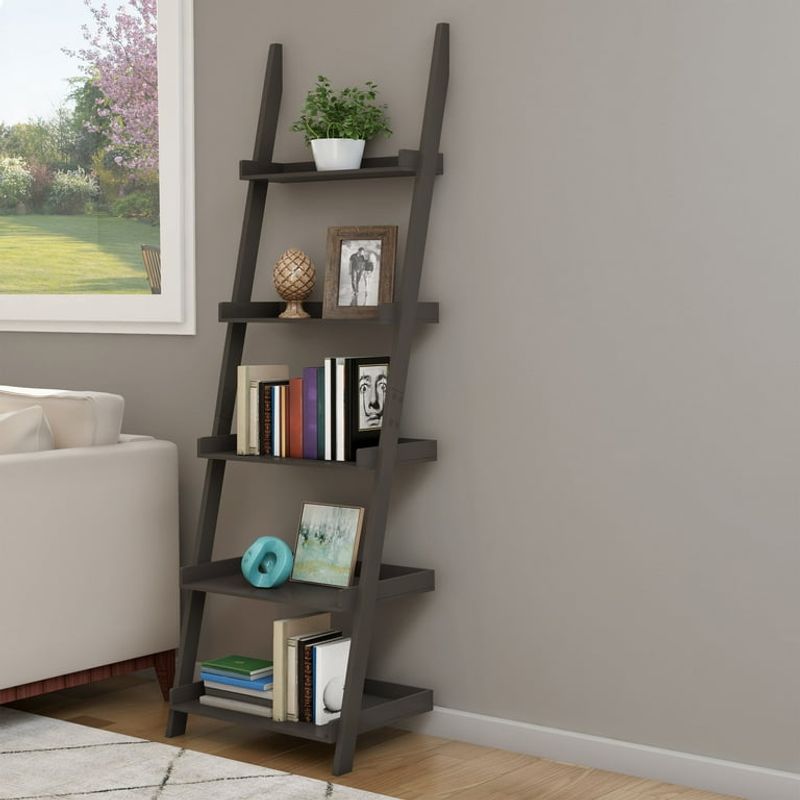 Ladder-style shelf racks