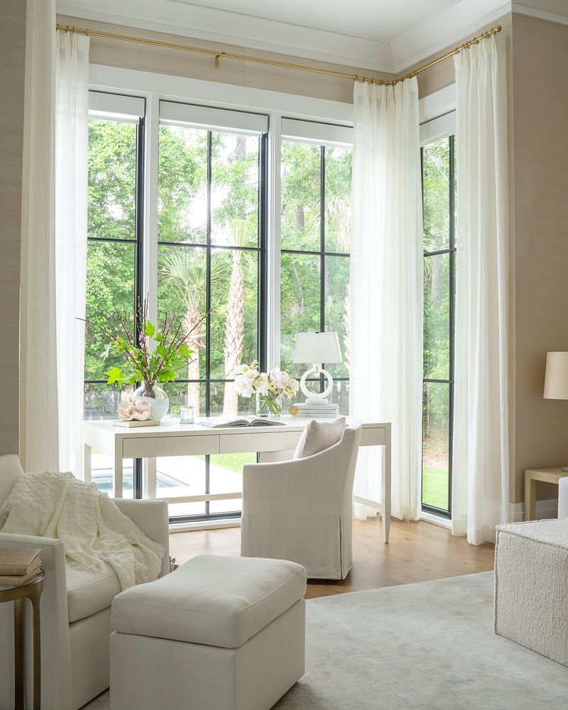 Hang Light, Sheer Curtains to Let Natural Light In