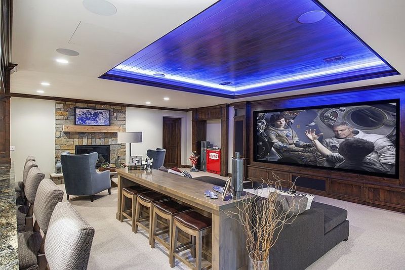 Media Rooms With Built-In Tech