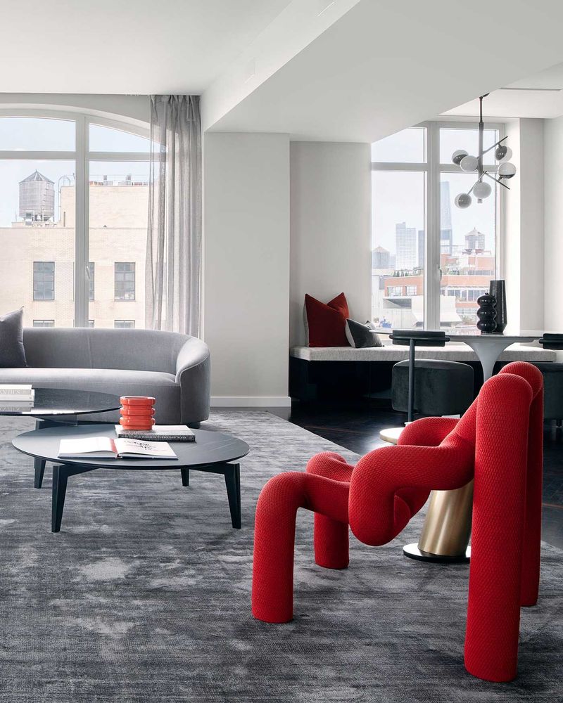 Sculptural Accent Chairs