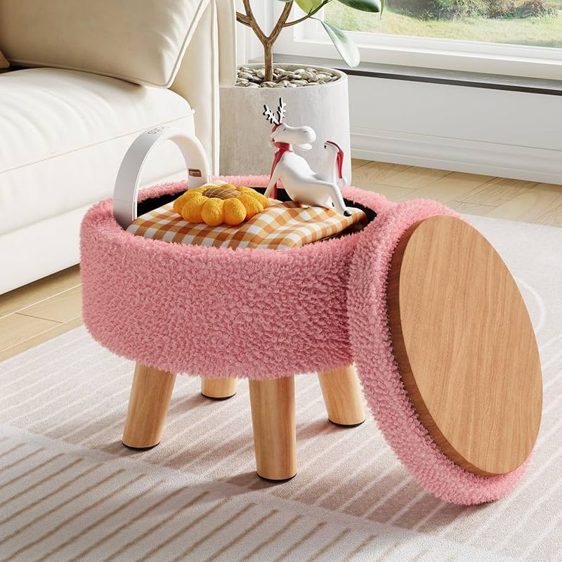 Poufy Ottoman With Storage