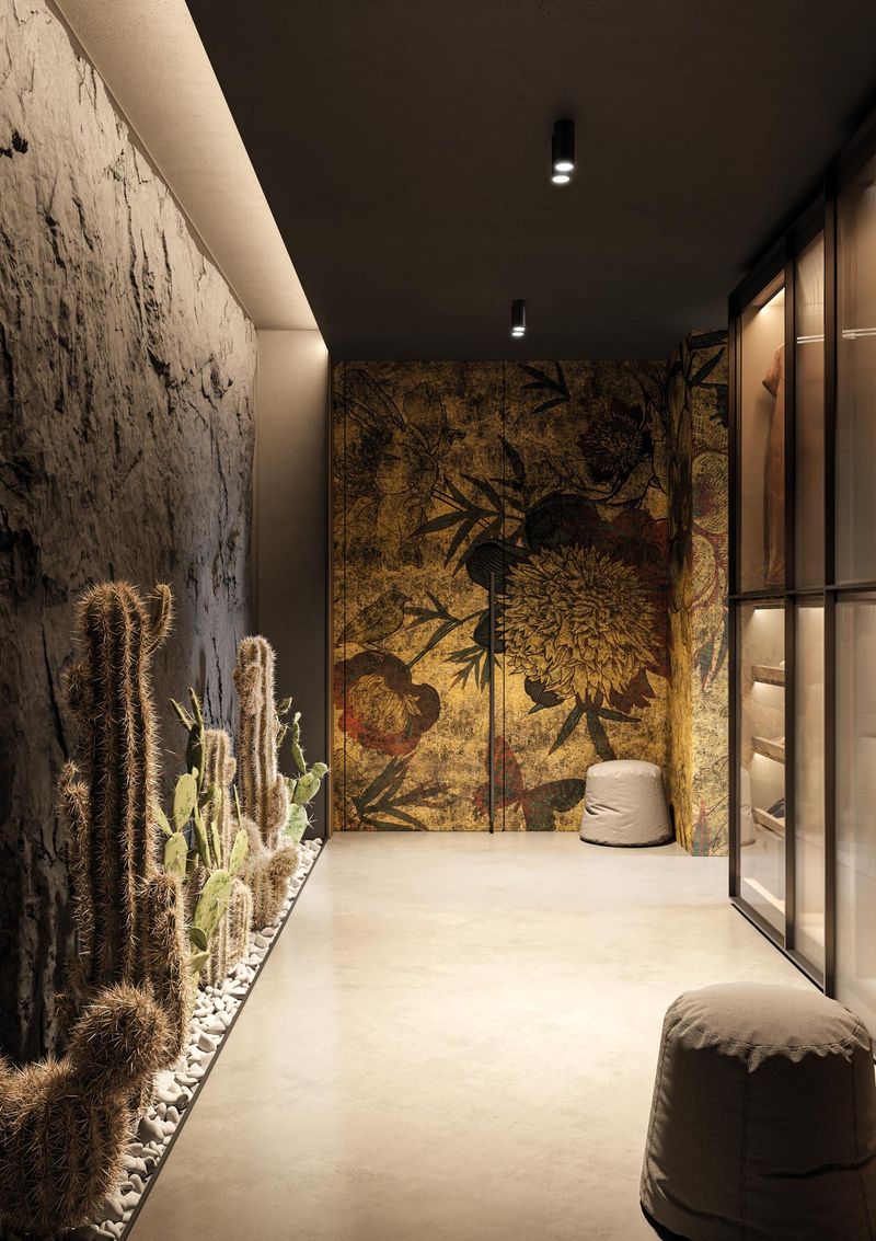 Overly busy wallpaper patterns