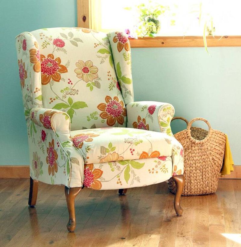 Upholster a Single Chair in Bright Fabric
