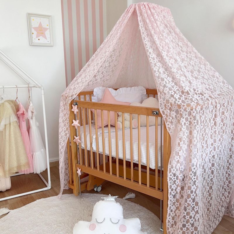 Lace-Trimmed Crib Canopy