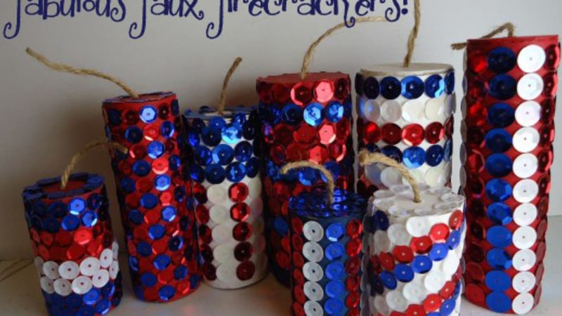 DIY Firecracker Place Card Holders