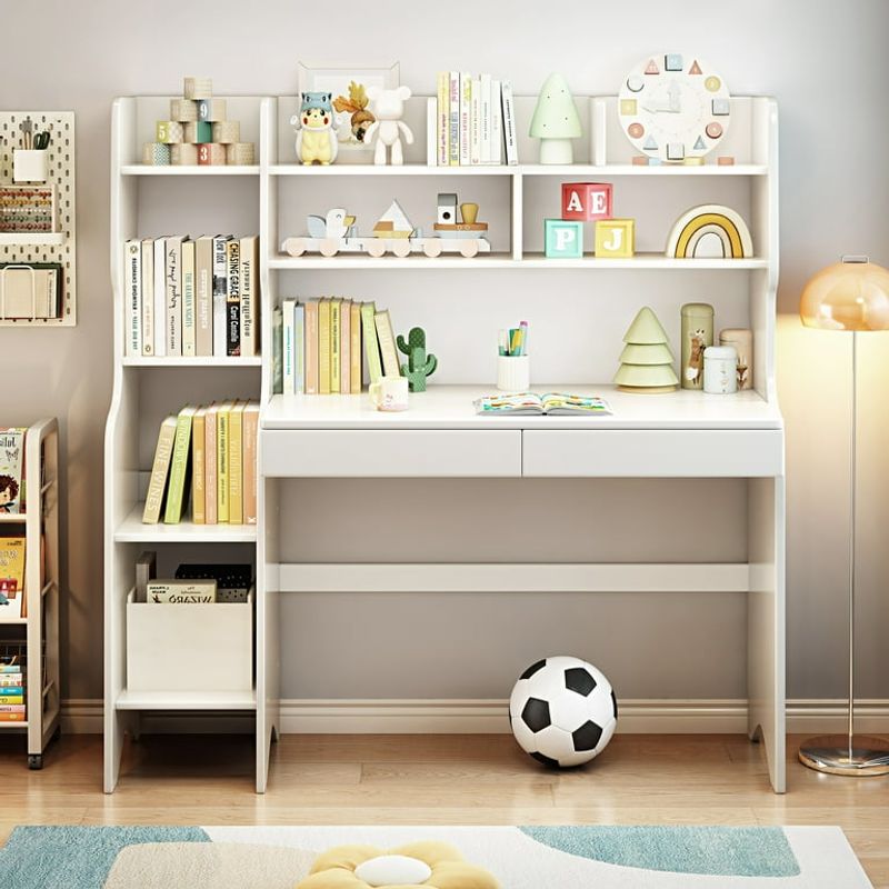 Built-in bookshelves
