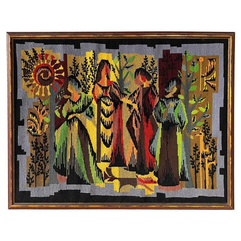 1970s Needlepoint Art – $15