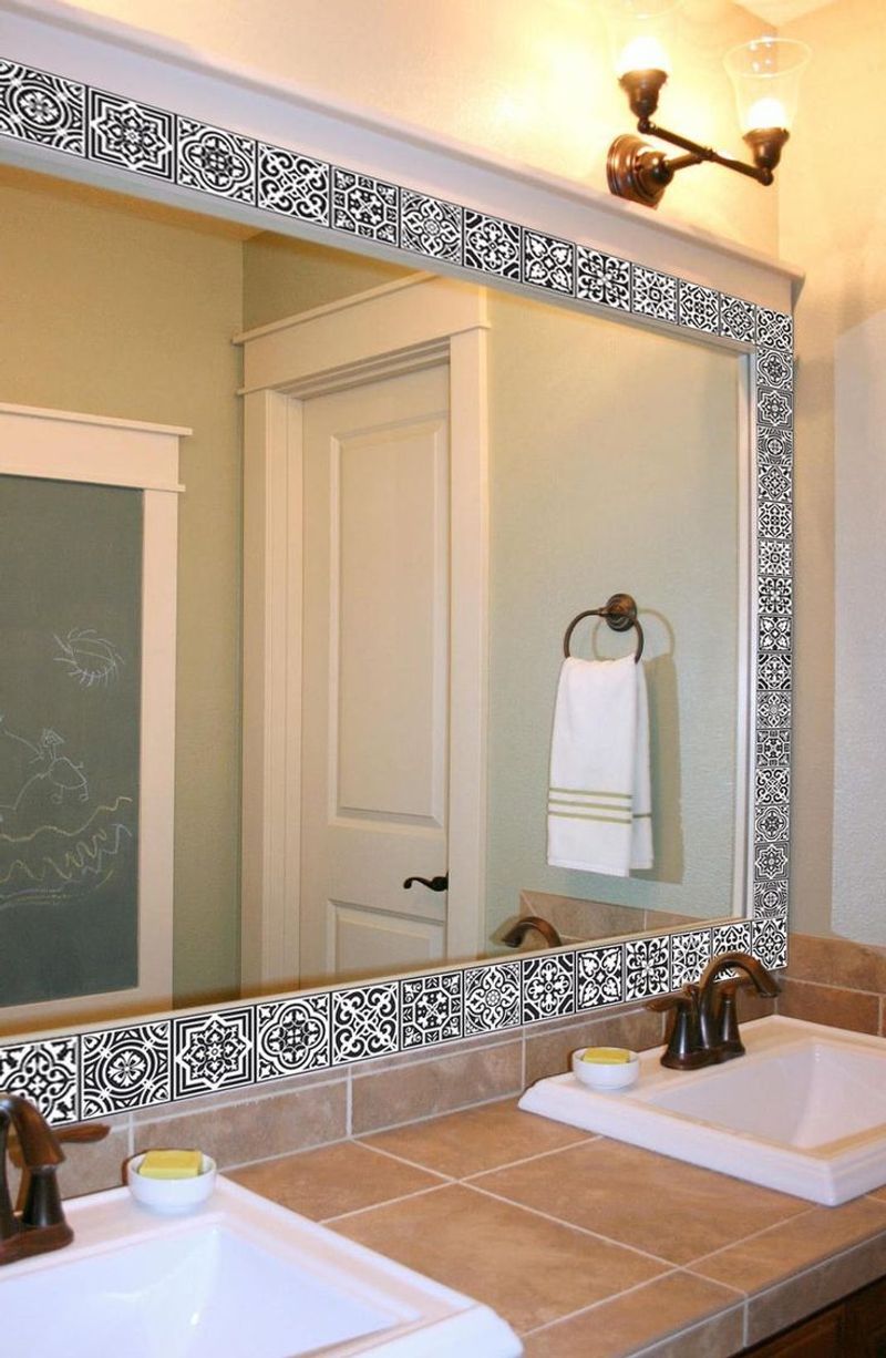 Bathroom Mirror Border