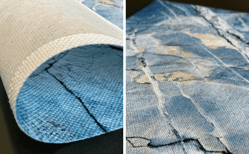 Faded Denim Table Runner