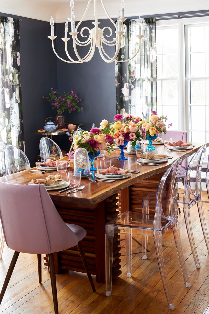 Reclaimed Vintage Finds Mixed with High-Gloss Moderns