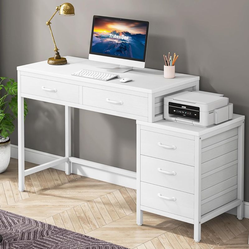 Printer Stand Desk Combo