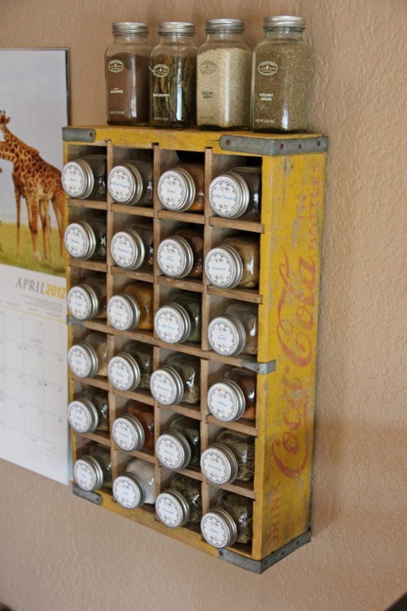 Vintage Soda Crate Organizers