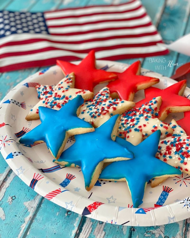 Star Cookie Cutouts as Edible Decor