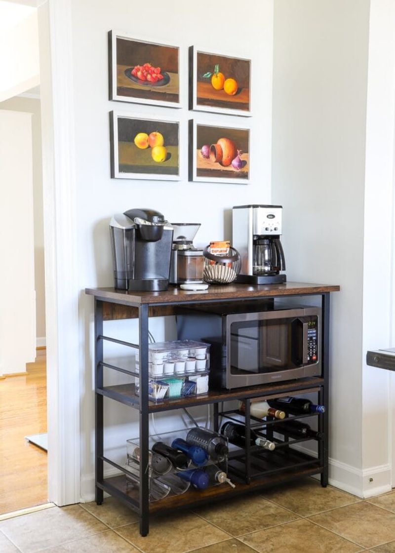 Turn A Nightstand Into A Coffee Station Cabinet