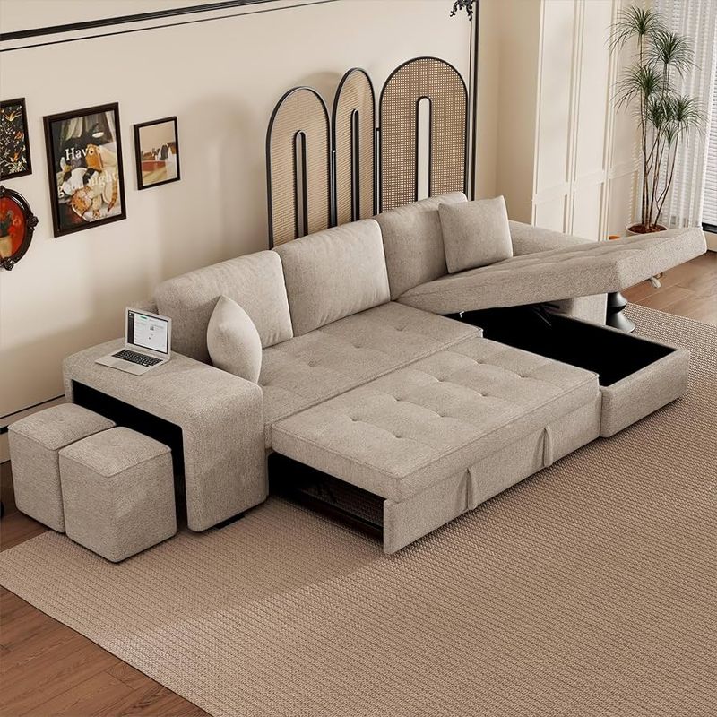 Pull-Out Chaise Lounge Sofa