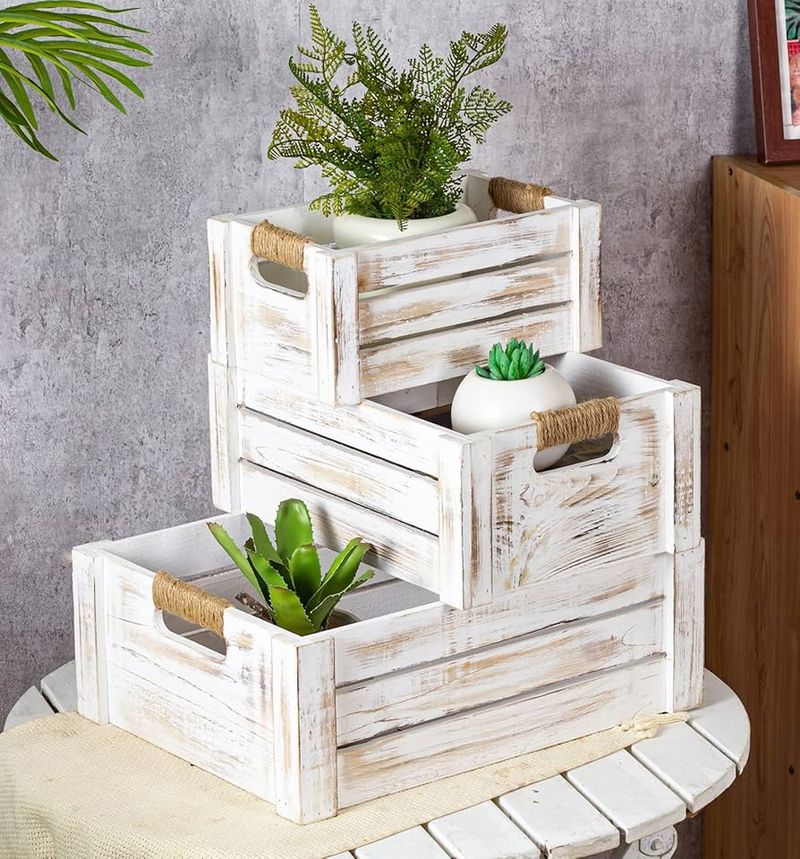 Vintage Crate Storage Solutions