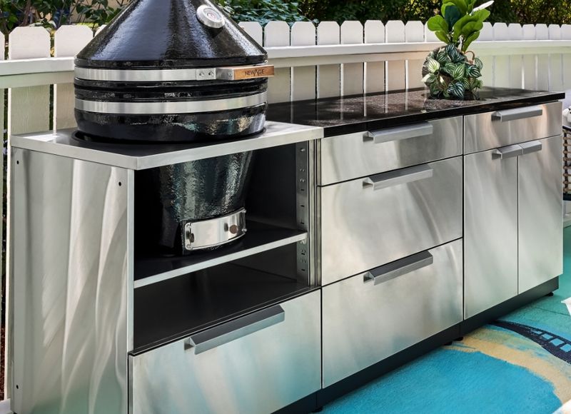 Stainless Steel Setup for a Sleek Look