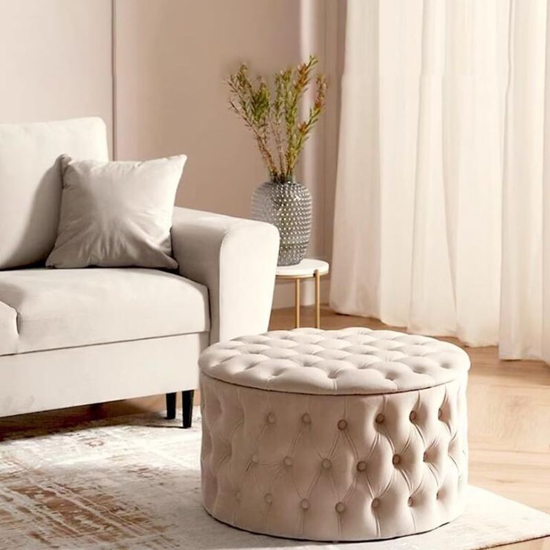 Rivet Cove Tufted Storage Ottoman