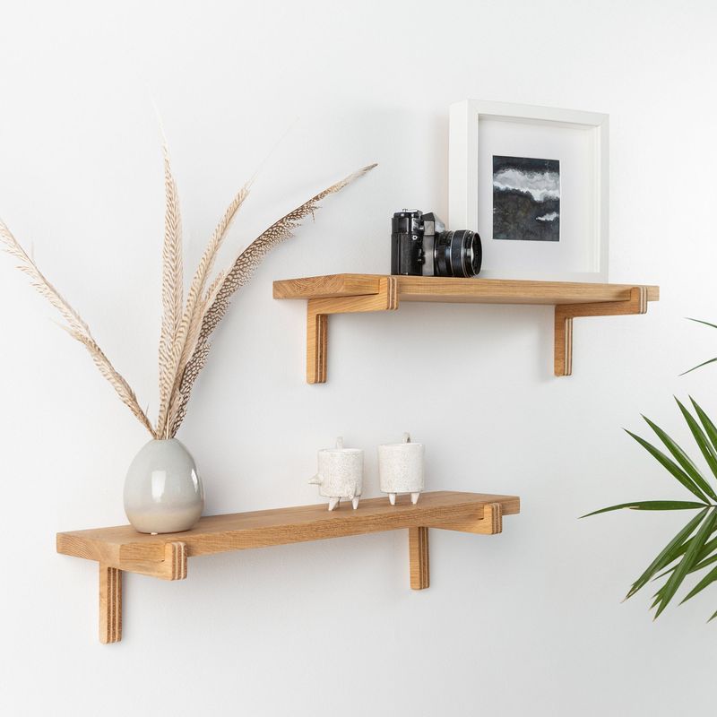 Install Floating Wooden Shelves