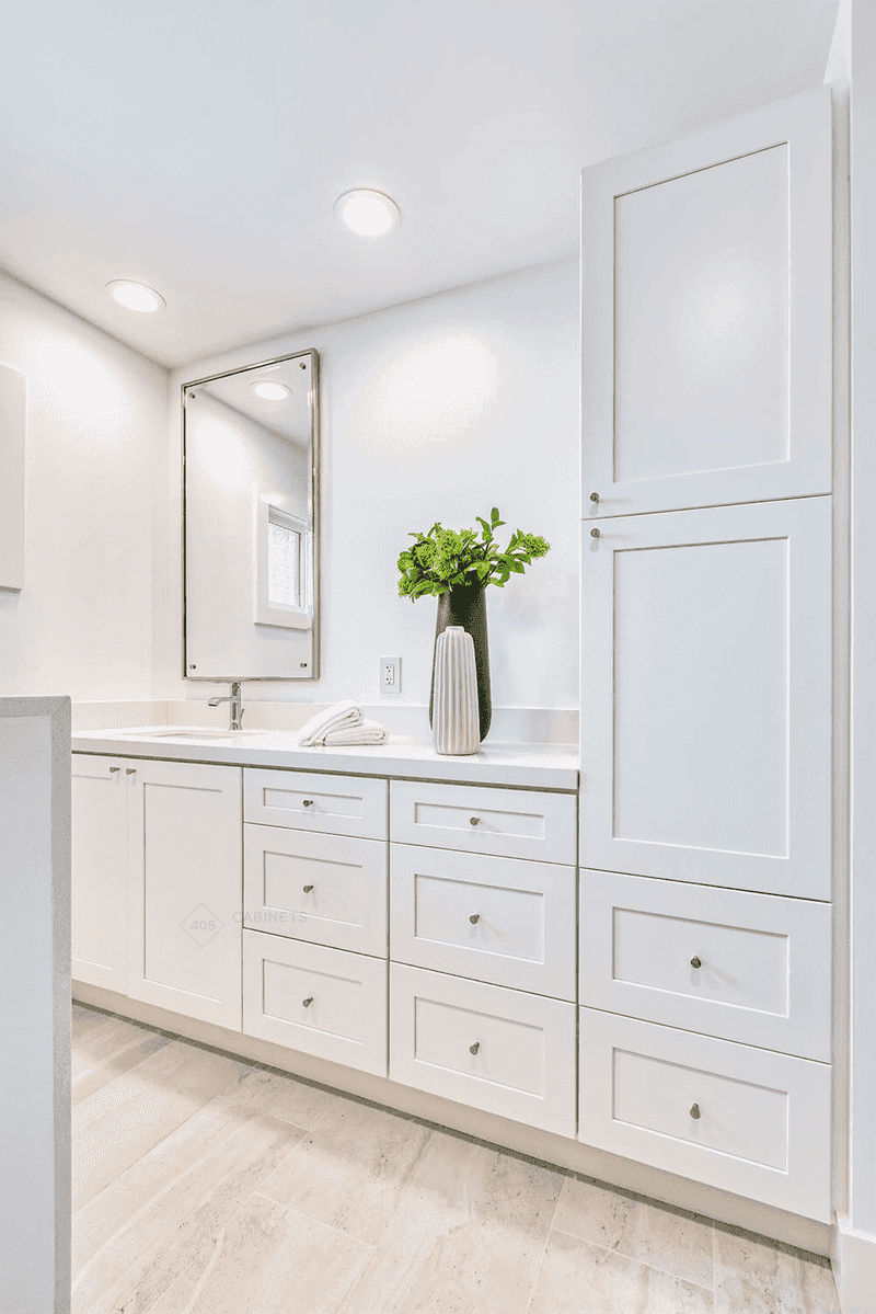 Tall, Narrow Storage Instead Of Wide Cabinets