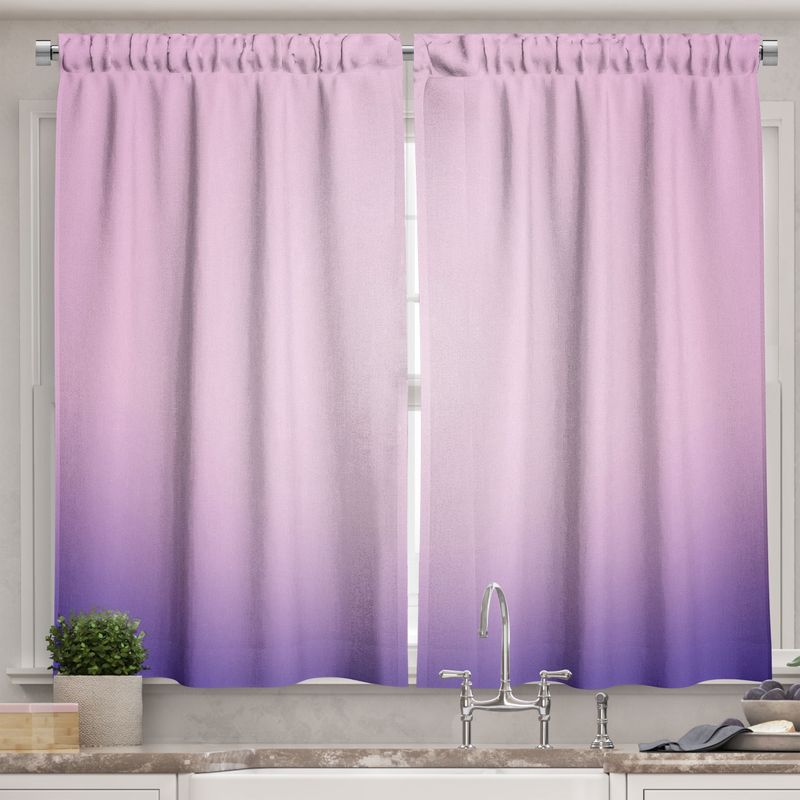 Pastel ombré curtains