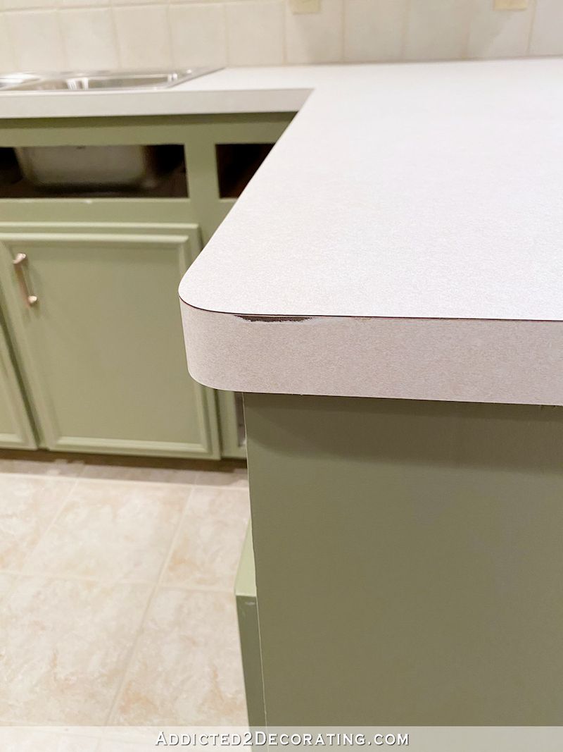 Worn countertops or cabinetry