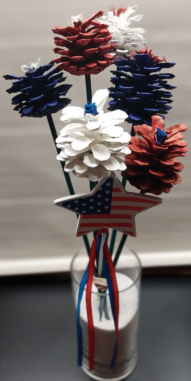 Glitter-Dusted Pinecones as Table Scatter