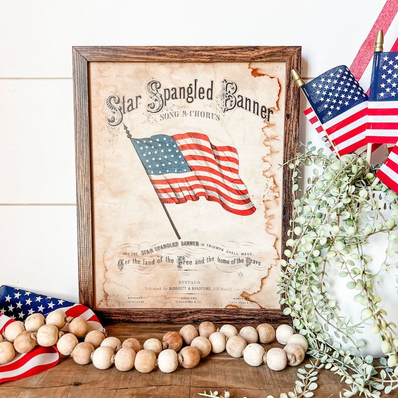 Framed Flag Signage