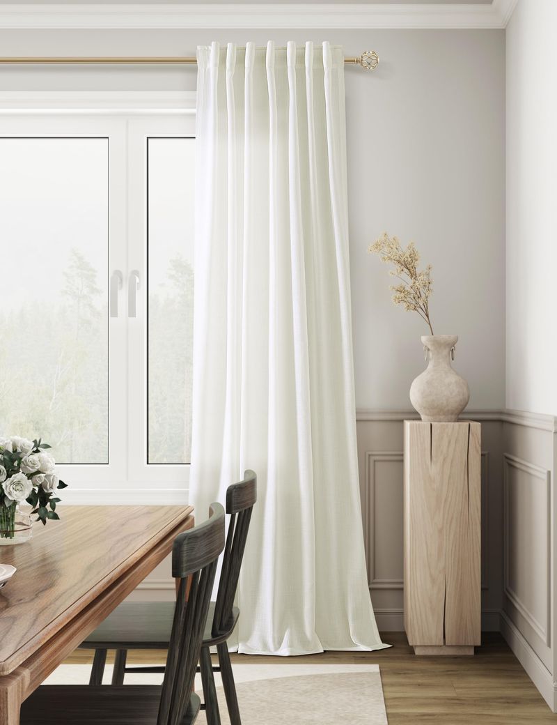 Use Cream Curtains for Light Diffusion