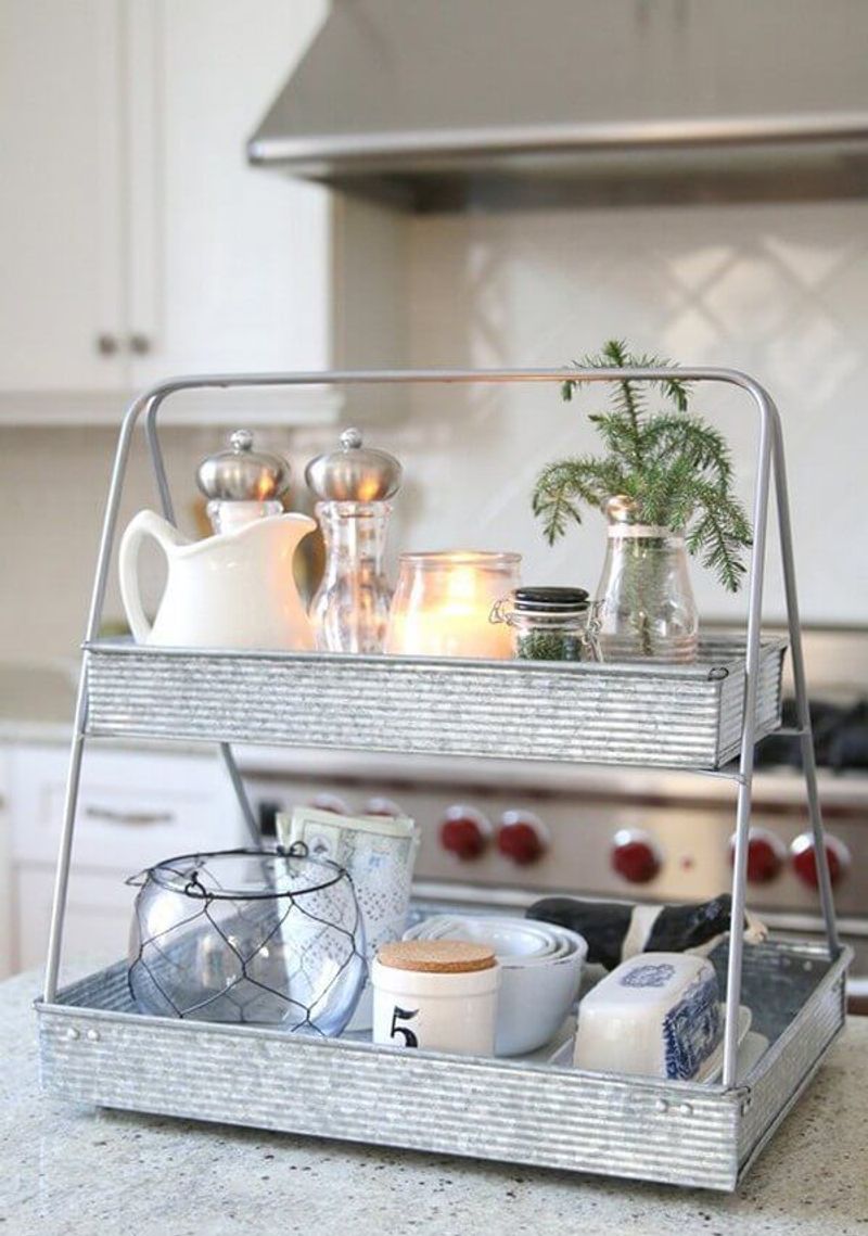 Decorative countertop tray