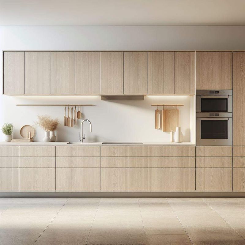 Minimalist, Handle-Free Cabinetry