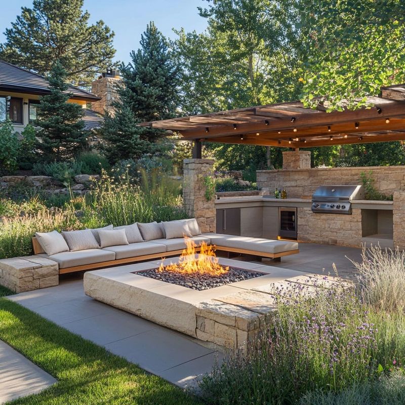 Enclosed Porch → Outdoor Lounge Area
