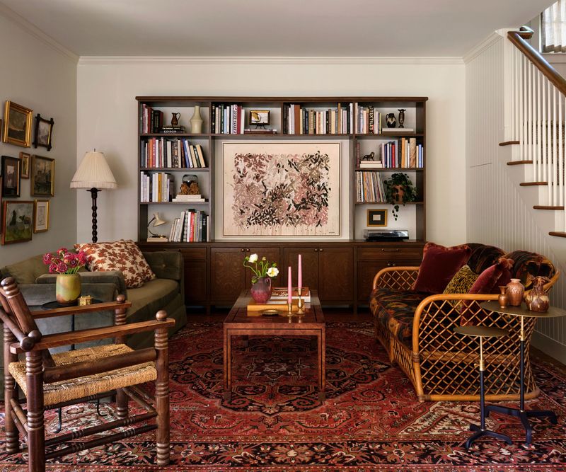 Books, Velvet, and a Little Bit of Rattan Magic