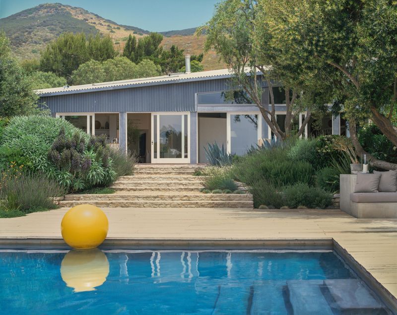 Eames House Pool, Pacific Palisades, California