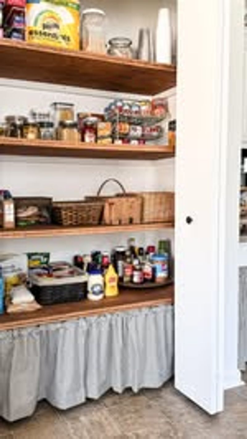 Curtain-Front Pantry Nook