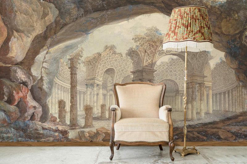 Peeling Fresco-Style Wall Art