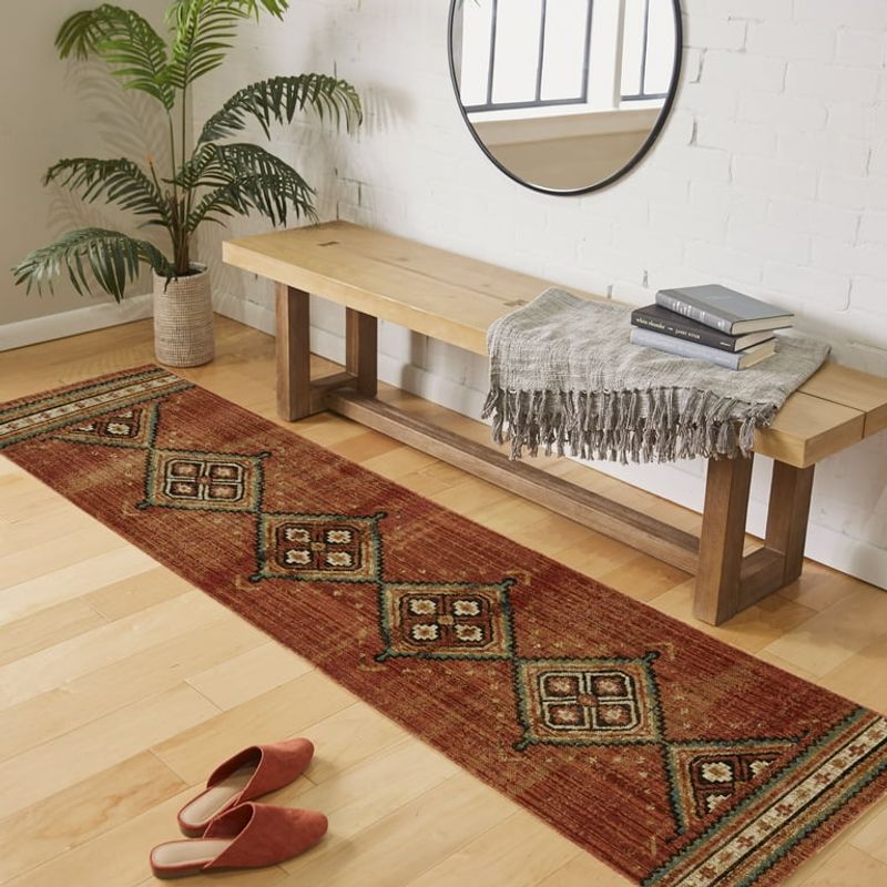 Rust-Colored Entryway