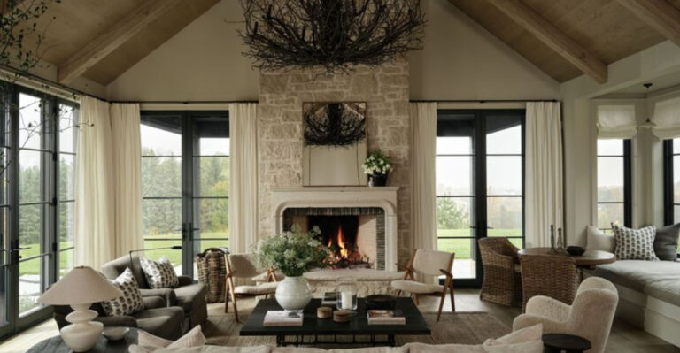 This Country House Is A Master Class In Rustic Modern Design