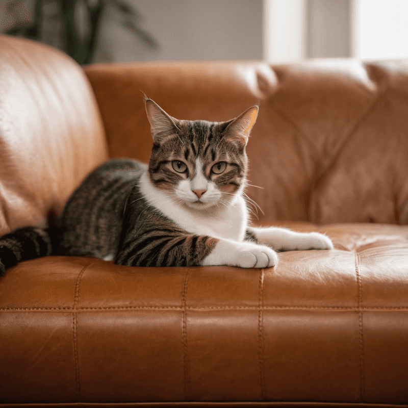 Leather Loveseat