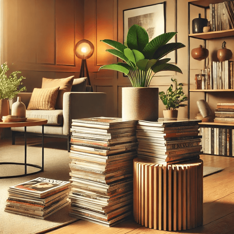 Piles of Magazines