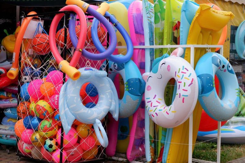 Dried-up Pool Toys